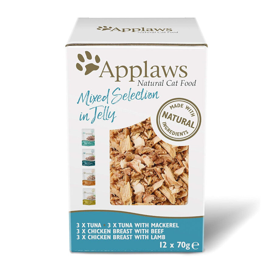 48 sobres x 70 g Applaws Selection Mix en Gelatina sobre para gatos - Multipack &iexcl;Pack Ahorro!, , large Imagen numero 1