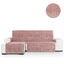 Cubre Sofá Protector Antimanchas acabado aterciopelado Rosa Chaise Longue Izquierdo Extra 290 cm (300-350 cm), , large indicador imagen numero 1