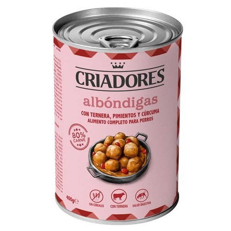 Criadores Albóndigas Ternera lata para perros, , large image number null