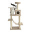 Leeby Boucle Collection Árbol rascador con cama nido y puente para gatos, , large indicador imagen numero 4