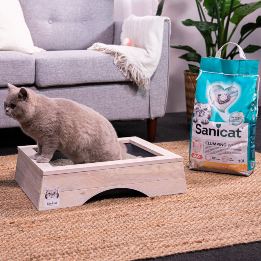 Sanicat Clumping White Duo Arena Aglomerante para gatos thumbnail