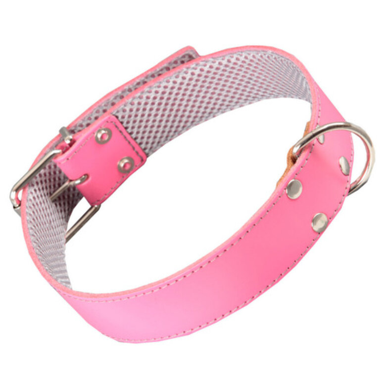 Arppe cuero rosa con forro interior collar perros image number null