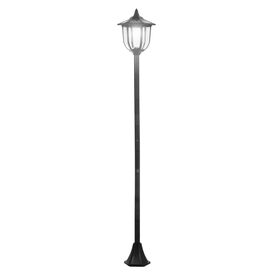 Outsunny Farola Solar negra con encendido automático