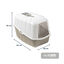 Nice Care Arenero Cerrado Komoda Beige para gatos, , large indicador imagen numero 2
