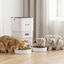 PawHut Comedero Gato Autom&aacute;tico Blanco, , large indicador imagen numero 2