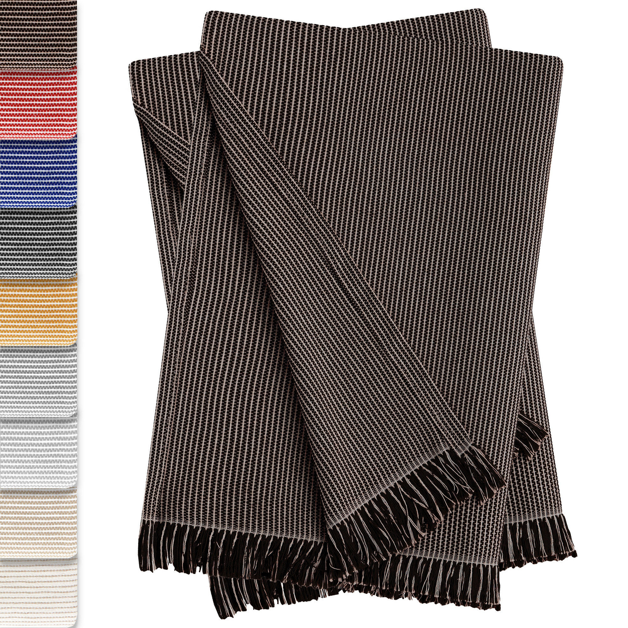 Pack de 2 Plaid Paul Colchas Multiusos 230 x 260 cm Marron, , large Imagen numero 1