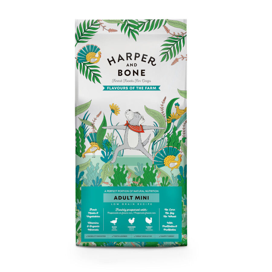 10 kg Harper & Bone Flavours Farm Pienso Pollo y Pavo Adult Mini para perros, , large Imagen numero 1