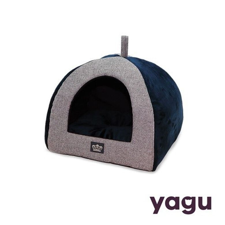 Igloo Milano de espuma para perros color Gris y Azul