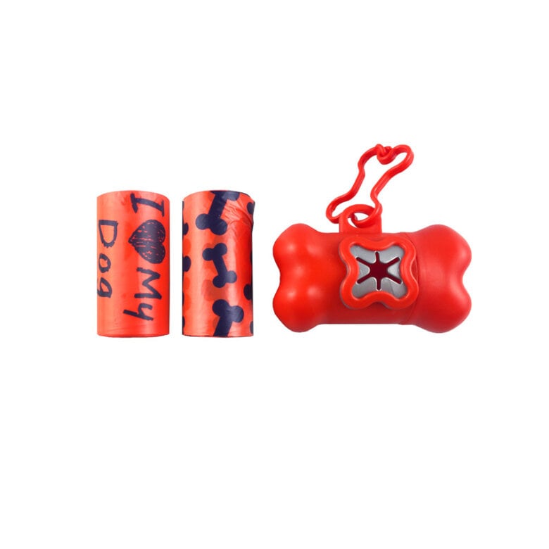 Porta Bolsas De Excremento Para Perro - Cuero Vegano, Diseño Elegante, Versátil Como Soporte De Correa O Accesorio, Color Beige