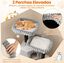 COSTWAY Gran &Aacute;rbol para Gatos de Varios Niveles, Torre Rascador Gatos de 156 cm con 2 Condos, 2 Camas Perchero, Postes para Rascar, Bolas Colgantes con Cascabeles, Revestimiento Suave de Franela, Gris, , large indicador imagen numero 3