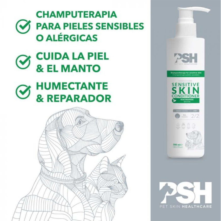 PSH Sensitive Skin Acondicionador para perros y gatos, , large Imagen numero 3