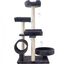 Cstore garfield árbol con 5 postes de sisal negro para gatos, , large indicador imagen numero 1