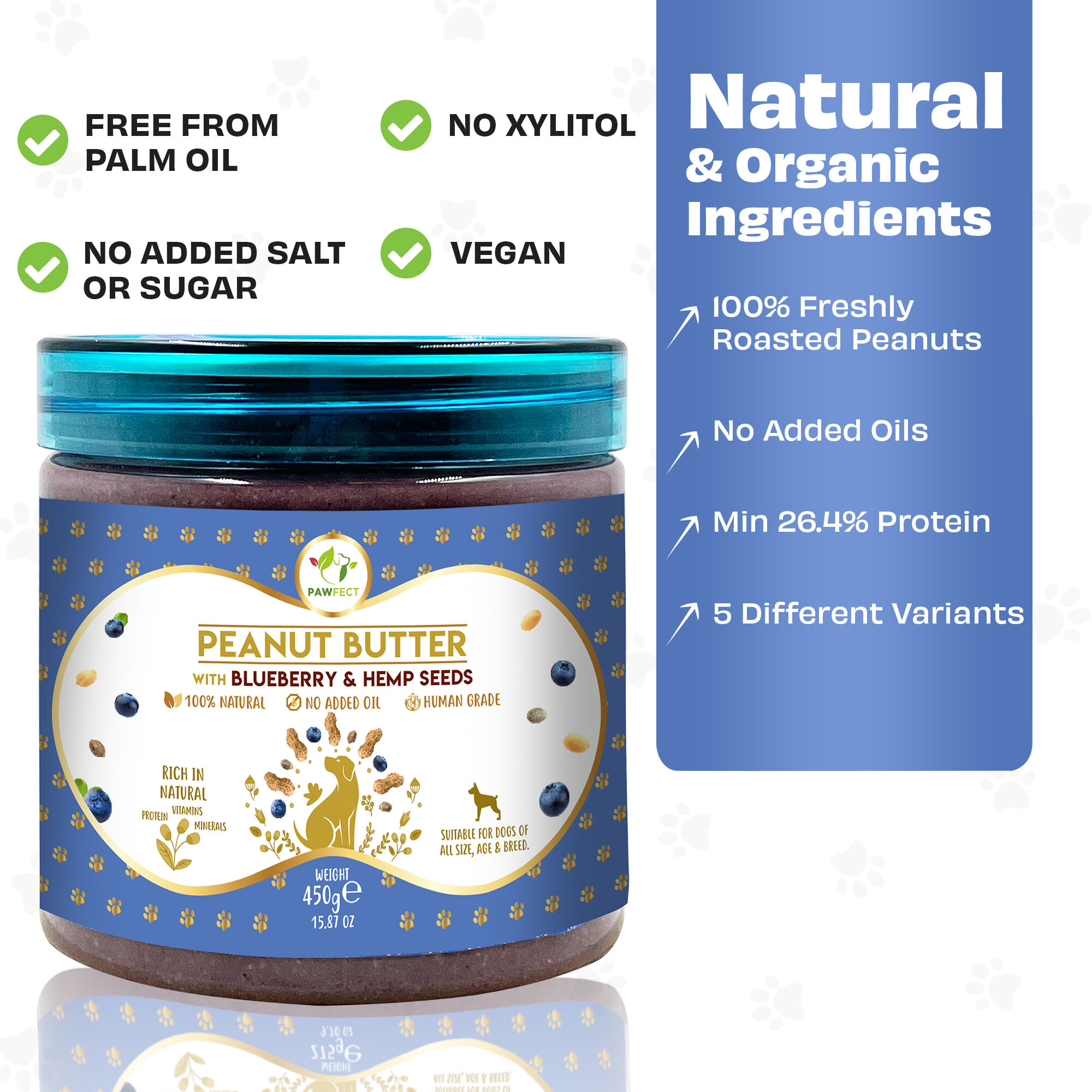 Mantequilla de man&iacute;: ar&aacute;ndanos y semillas de c&aacute;&ntilde;amo (450 g/15,87 oz), , large Imagen numero 2