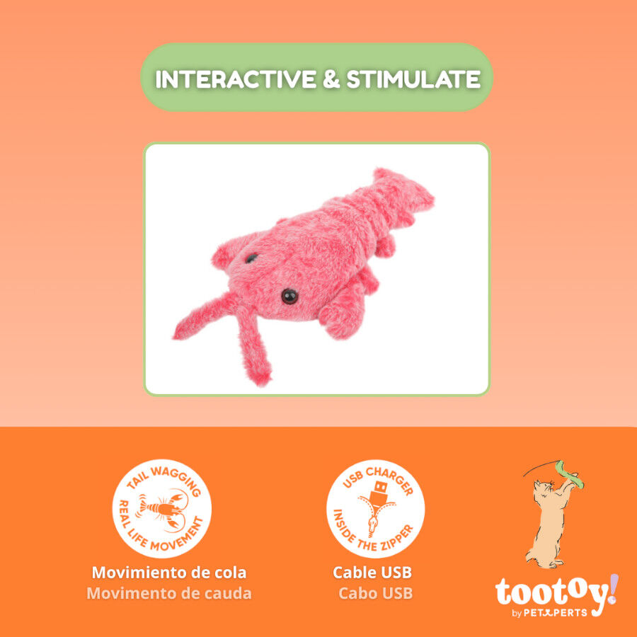 Tootoy! Juguete Interactivo Langosta para gatos, , large Imagen numero 3