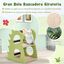COSTWAY Árbol para Gatos de 2 Niveles, Torre para Gatos en Forma de Dinosaurio, con Bola Rascadora de Sisal y Felpa de Peluche, 4 Agujeros para Explorar, Centro de Actividades para Gatitos, , large indicador imagen numero 5