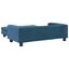 vidaXL Cama para perros con extensión terciopelo azul 100x50x30 cm, , large indicador imagen numero 4