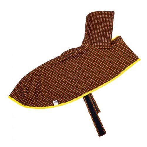 Capa Abrigo Lola Winter Mostaza color Marr&oacute;n estampado, , large Imagen numero 3