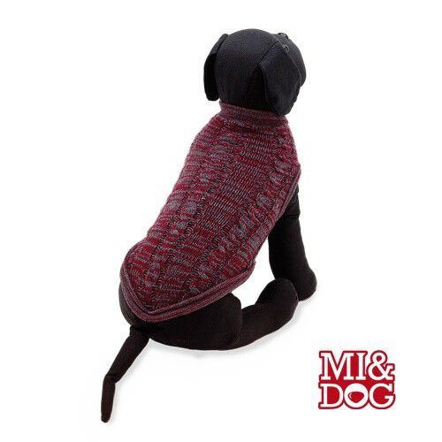 Jersey trenzado para perros color Granate, , large Imagen numero 1