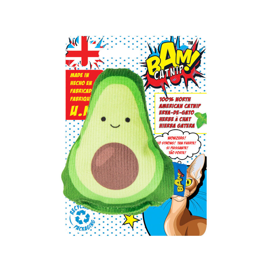 BAM! Peluche Aguacate con Catnip para gatos, , large Imagen numero 4