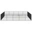 vidaXL Corralito para perros con 20 paneles acero galvanizado negro, , large indicador imagen numero 4