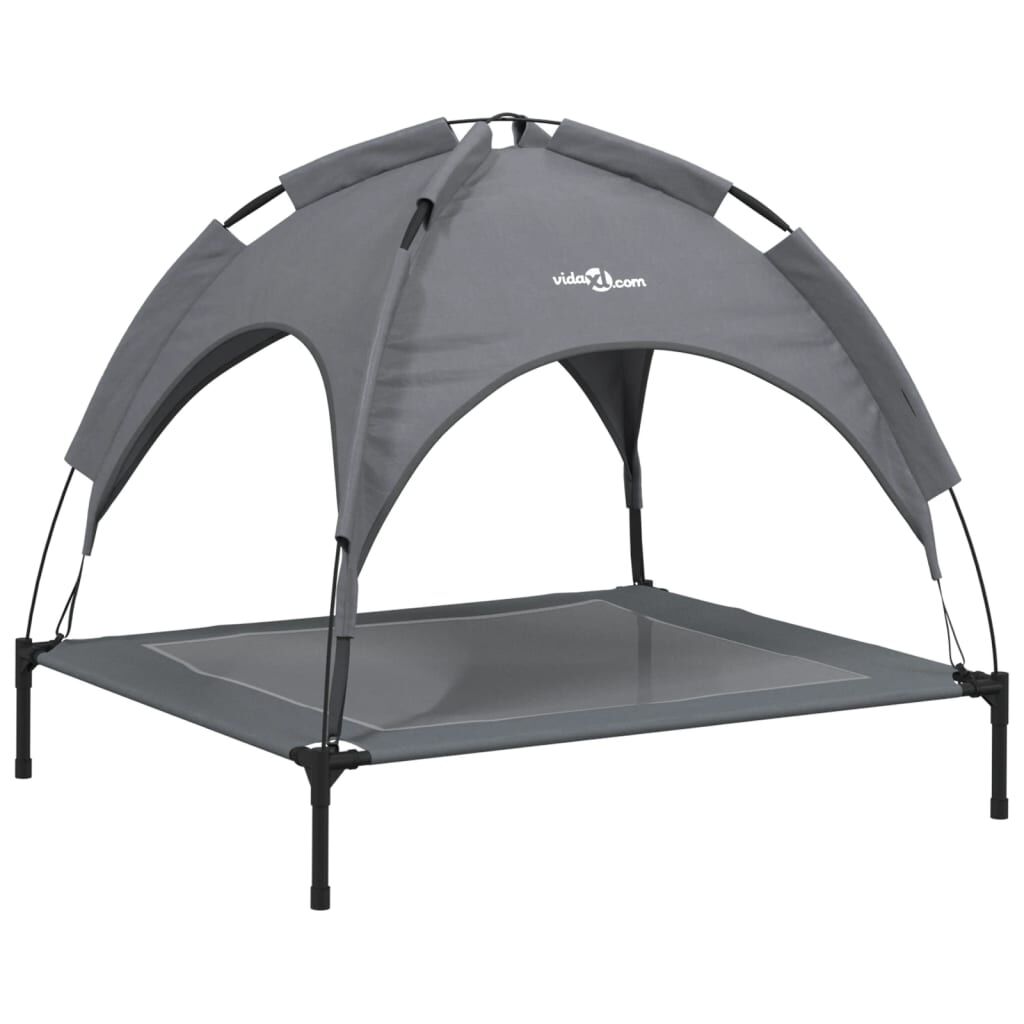 vidaXL Cama para perros con dosel antracita tela oxford y acero, , large Imagen numero 9