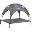 vidaXL Cama para perros con dosel antracita tela oxford y acero, , large indicador imagen numero 9
