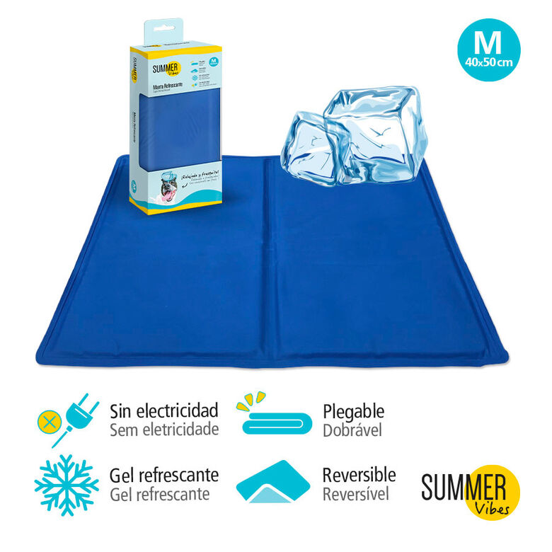 Summer Vibes Manta Refrescante Azul para perros thumbnail