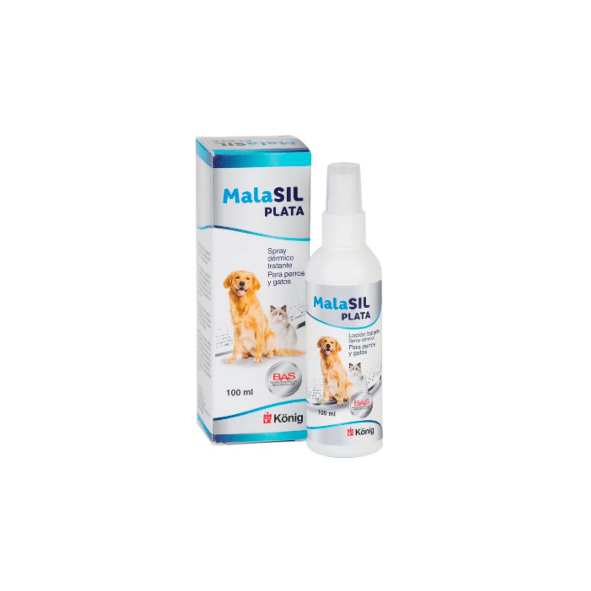 König Malasil Spray Tratamiento Dermatitis Seborreica Para Perros Y Gatos 100 Ml