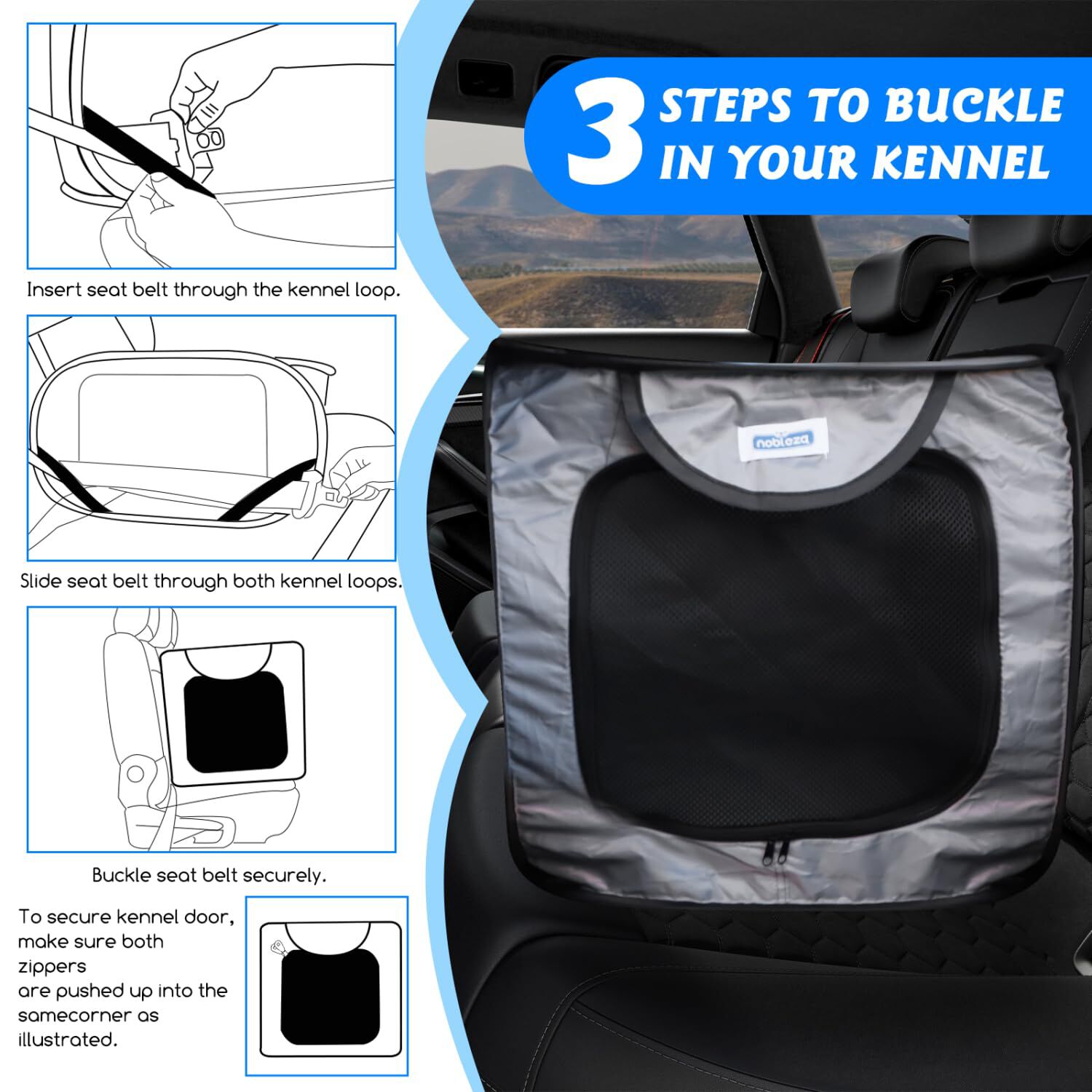 Nobleza Parque Plegable de Tela Oxford Impermeable para Perros thumbnail