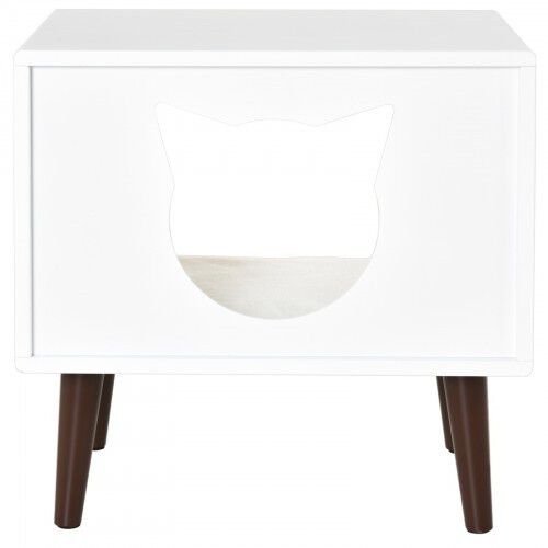 Cueva/Cama con coj&iacute;n PawHut para gatos color Blanco, , large Imagen numero 4