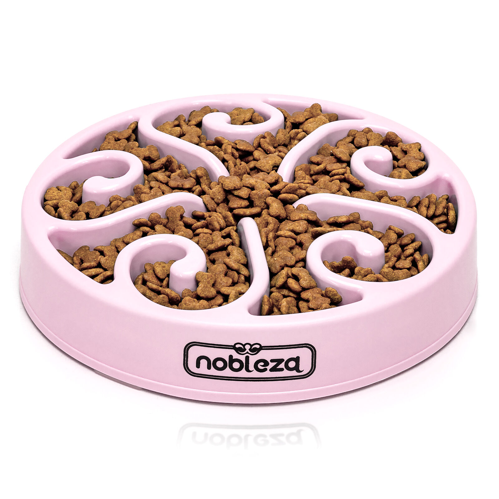 Nobleza Comedero Perro Antivoracidad, Antideslizante Comederos Para Perros, Comedero Antivoracidad Perro, Duradero y no T&oacute;xico Que Evita la Asfixia Comedero Perro Grande y Medianos, &phi;20.4*H4.7cm, Pink, , large Imagen numero 1