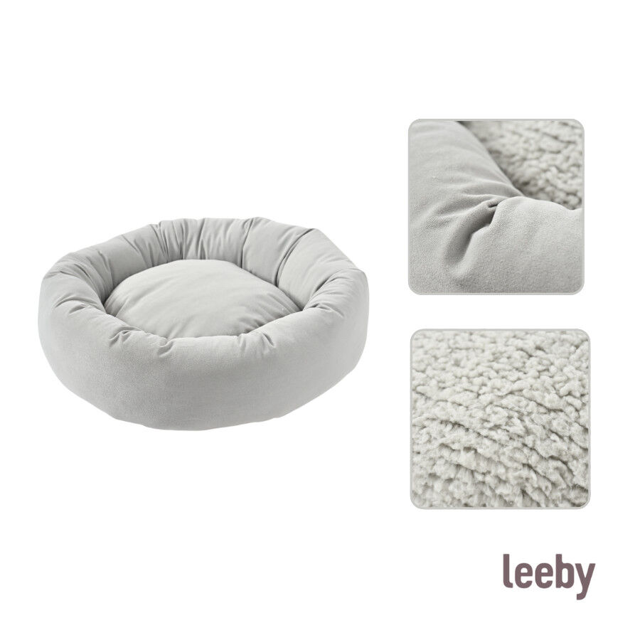 Leeby Cama Donut Gris para gatos, , large Imagen numero 6