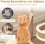 COSTWAY Torre para Gatos de Ratán, Árbol para Gatos de Interior con 3 Juguetes Colgantes, Árbol Rascador, Plataforma, Cama Espaciosa, Centro de Actividades con Tapete de Felpa (40 x 40 x 80 cm), , large indicador imagen numero 3