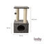 Leeby Colette Scratch rascador con cama nido y juguete gris para gatos, , large indicador imagen numero 4