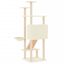 vidaXL Rascador para gatos con postes de sisal crema 153 cm, , large indicador imagen numero 4