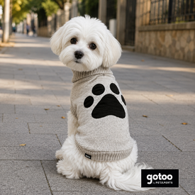 Gotoo Jersey de Punto Marr&oacute;n para perros