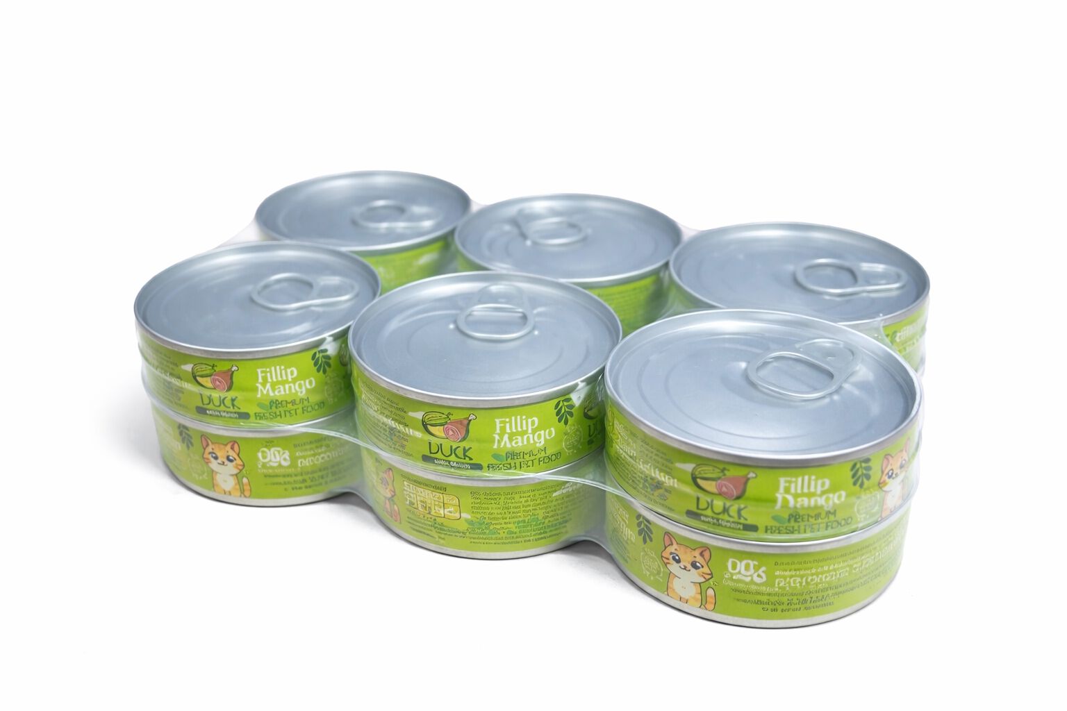 Pack x12 de pienso h&uacute;medo Fillip Mango para gatos de Pato y Mel&oacute;n 85gr/ud, , large Imagen numero 2