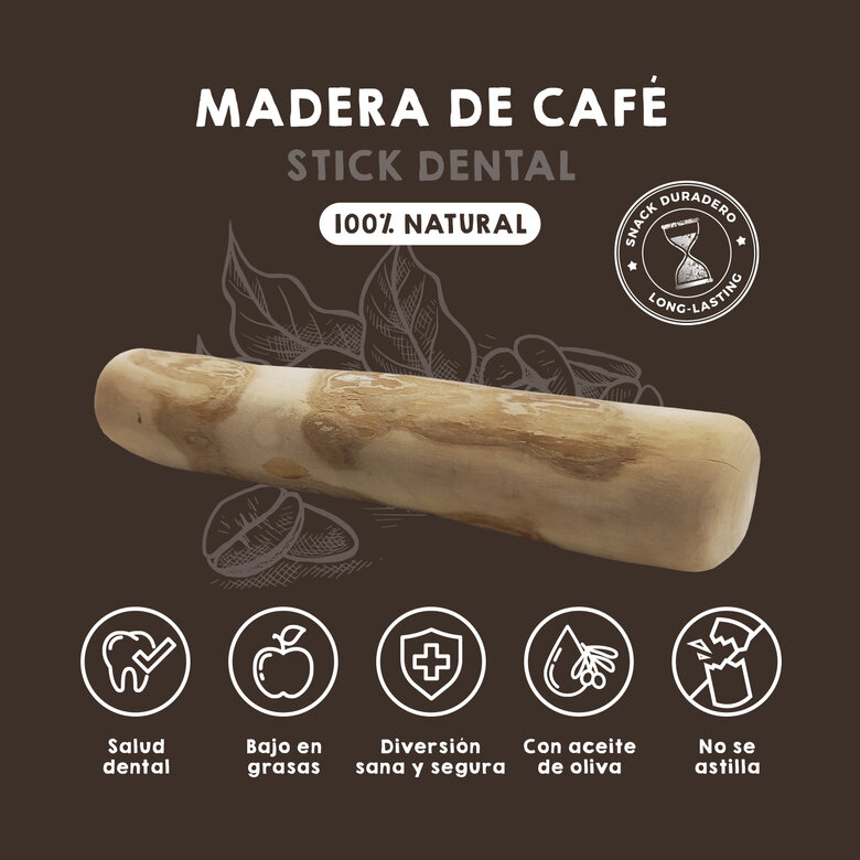 MAIKAI Palo de Madera Café - Mordedor Natural para Perros, , large image number null