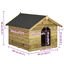 Vidaxl caseta de madera para perros, , large indicador imagen numero 4