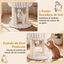 COSTWAY 40 x 40 x 50,5 cm &Aacute;rbol para Gatos Peque&ntilde;o (Beige) | Torre para Gatos con Plataforma Superior de Felpa, Rascadores de Sisal, Bola Colgante, Torre gato Interior para Mascotas, , large indicador imagen numero 4