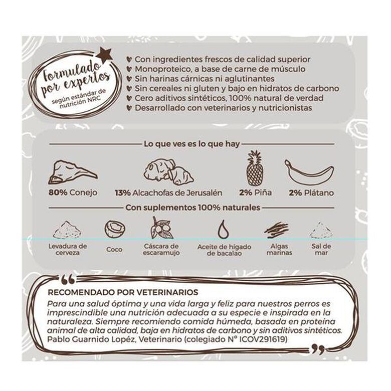 Pack de 12 latas de comida húmeda para perros Puromenu sabor conejo thumbnail