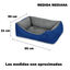 HOME MERCURY-Cesta,Cama Comoda para Perros,Gatos y Mascotas, con Relleno de Fibras,Resistente al Desgaste y Duradero (Grande, Azul), , large indicador imagen numero 5