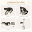 PawHut Rascador Estanterías para Gatos Gris, , large indicador imagen numero 5