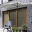 Outsunny Sombrilla 269x138x236 cm Parasol de Jardín con Manivela y Forma Semicircular para Exterior Terraza Patio Piscina Crema, , large indicador imagen numero 2
