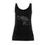 Animal totem camiseta tirantes tortuga color negro para mujer, , large indicador imagen numero 1