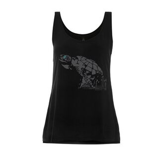 Animal totem camiseta tirantes tortuga color negro para mujer