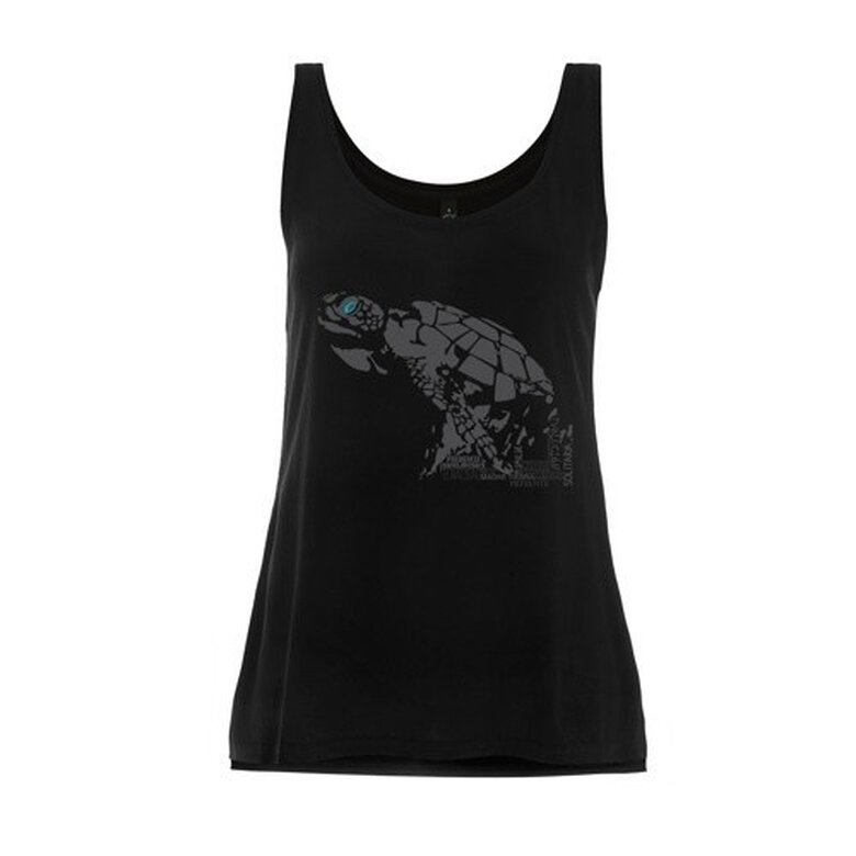 Animal totem camiseta tirantes tortuga color negro para mujer, , large image number null