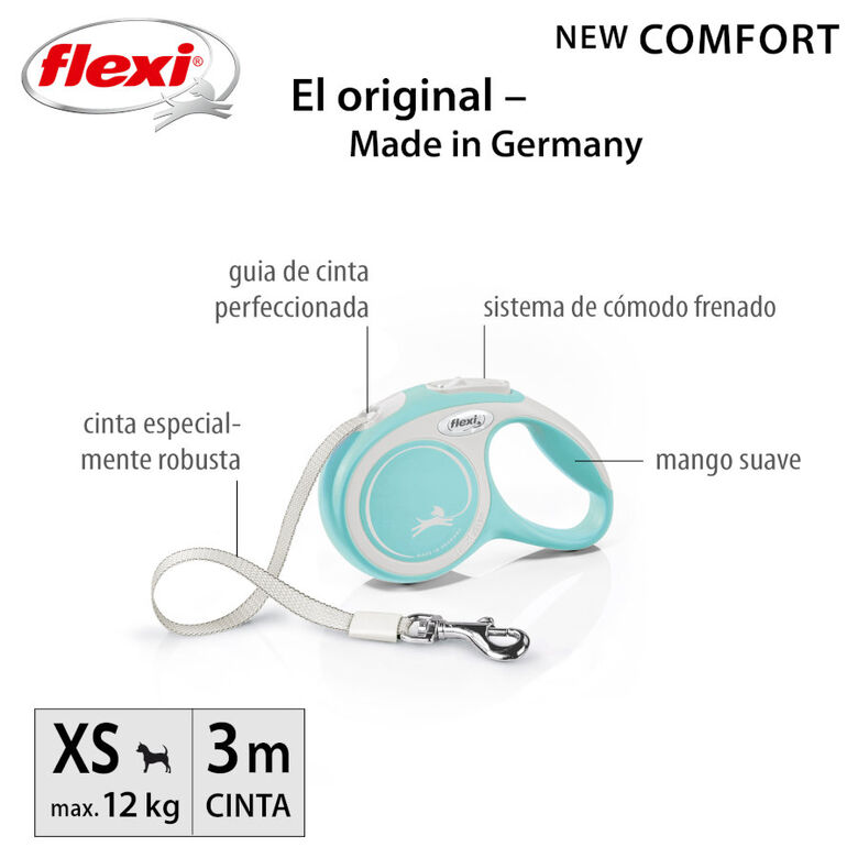 Flexi New Comfort Correa Extensible Azul para perros thumbnail