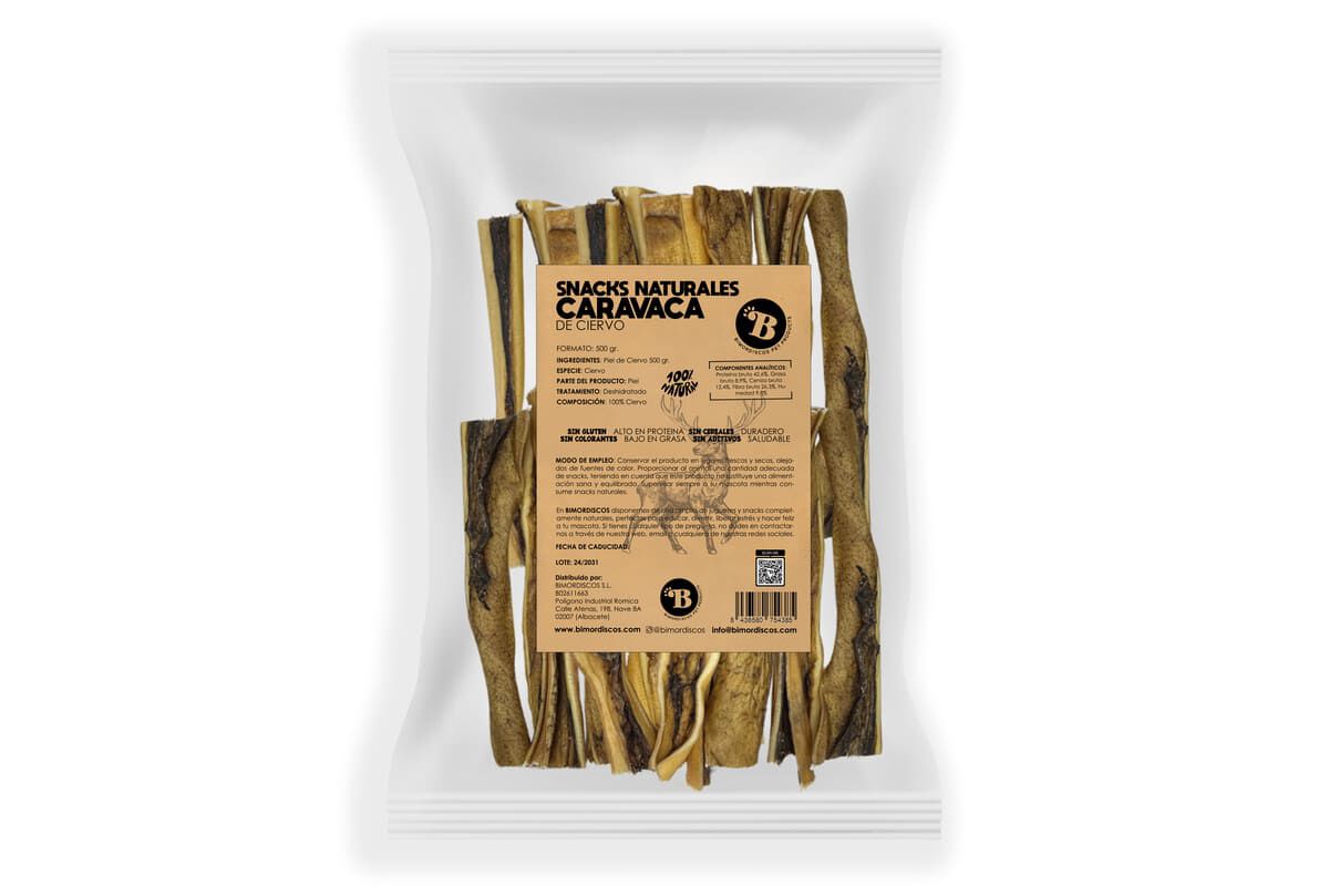 BIMORDISCOS Caravaca de Ciervo para Perros - 500g, , large Imagen numero 3