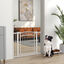 PawHut Barrera para Perros Puerta para Perros con Ancho Ajustable 76-104 cm Barrera de Seguridad para Perros con 2 Extensiones y Doble Bloqueo para Escaleras y Puertas Blanco, , large indicador imagen numero 2